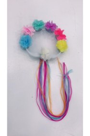 Resim Evsay Tef Kına Gecesi Kına Malzemesi Lazer Güllü Kurdaleli Tef 5 Adet Rengarenk 