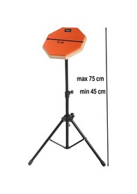 Resim Midex Dd-1080-pak Bateri Davul Çalışma Pedi Seti 8 İnç Drum Practice Pad 