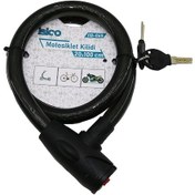 Resim Anahtarlı Aç-kapa Kilit Kapaklı Motor - Bisiklet Kilit Çelik Tel 