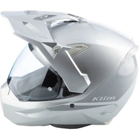 Resim Klim X1 Alpha Carbon Korumalı Adv Motosiklet Kaskı Gümüş Gri 