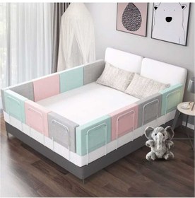 Resim 400 Cm Serenty Plus Yatak Bariyeri Bebek ve Çocuk Korkuluğu Gri 