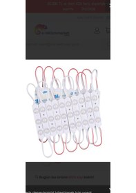 Resim 20 Adet 12 Volt 2835 1.5 Waat Gün Işığı Mercekli Modül Led Gün Işığı 
