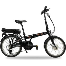 Resim Ola Electrolight Efl1 Elektrikli Siyah Elektrikli Katlanabilir Bisiklet 20” 