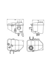 Resim Mercedes C180 W203 Yedek Su Deposu 2000-2007 Mahle Crt126000s 