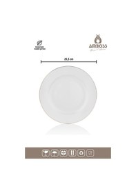 Resim Amboss Hare 53 Parça Porselen Yemek Takımı - Gold 