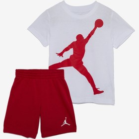 Resim Jordan Jumbo Jumpman Set Bebek Kırmızı Eşofman Takımı 