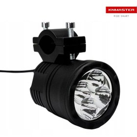 Resim Knmaster Fighter S 20w Çakarlı Motosiklet Led Sis Farı 