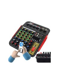 Resim Midex MDX-04FXU Ses Mikseri Stüdyo Kayıt İçin 5 Kanal Ses Kartlı +48V Phantomlu Kayıt Mikseri 