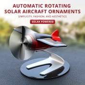 Resim Güneş enerjili Uçak Yaratıcı Erkek Araba Süsü Araba İç Aksesuarları Masaüstü Süslemeler Kadınlar ve Erkekler için Araba Tutkunlarına hediye Paskalya hediyesi Noel, Cadılar Bayramı Hediyesi 