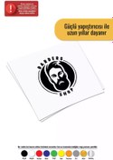 Resim Genel Markalar Barbers Shop Sticker Oto Motor Laptop Duvar Folyo Sticker 10x11 cm 