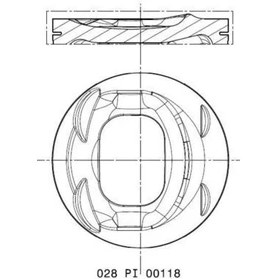 Resim Mahle 028PI00118002 - Motor Piston Segman Golf 5/6-Jetta Iıı-Passat-A1-A3-Altea-Leon-Toledo-Octavıa 1.4 Tfsı 77.01 0.50 