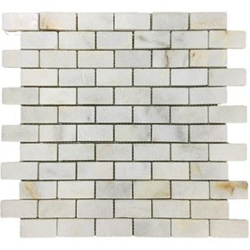 Resim 2,3 x 4,8 Brick Golden Cilalı Mermer Mozaik 