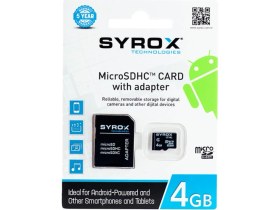 Resim Syrox 4 GB Mikrosd Hafıza Kartı 