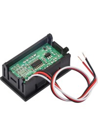 Resim Normadia Mavi LED Dijital Voltmetre 0-30V, 0.56 Inç, 3 Kablolu Çok Fonksiyonlu 