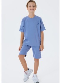 Resim U.s. Polo Assn. Erkek Çocuk Mavi Bermuda Takım Us2435-c-v3 Mavi 