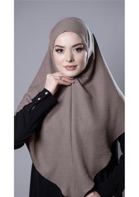 Resim Hürrem Bone Vizon Pratik Hazır Geçmeli Tesettür Eşarp Pamuk Caz Kumaş Düz Hijab 2306 10 
