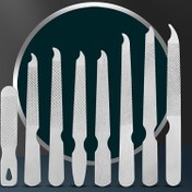 Resim 8 parça set, karbon çelik paslanmaz çelik çift taraflı tırnak dosyası, ergonomik ve iş tasarrufu tasarımı, tırnak dosyası, tırnak cilalama aracı, profesyonel tırnak salonu aracı, küçük ve taşınabilir, aile paketi hediye için uygun 