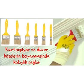 Resim ATLI FIRÇA Kestirme Fırça No=1-1. Kalite-su Bazlı Ürünlerinizde Kullanabilirsiniz-tüy Dökmez-damlatmaz-kaliteli 