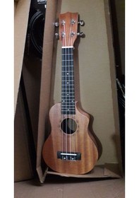 Resim Avrupa Maun Ağacı Soprano Boy Elektro Ukulele-Soft Case 
