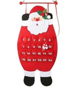 Resim Noel Baba Noel Advent Takvimi, 3d Keçe Askılı Advent Takvimi Çocuklar İçin Noel'e Geri Sayım Takvimi 