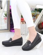 Resim Neyna 020 Siyah V Toka Günlük Dolgu Topuk Kadın Ayakkabı-siyah Siyah 