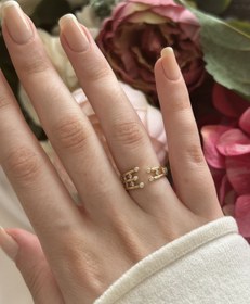 Resim Zirkon Taşlı Ayarlanabilen Yüzük 