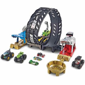 Resim Hot Wheels Monster Trucks Çemberde Yarış Seti HBH70 