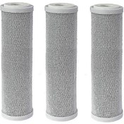 Resim Avrupa Pazarı İçin 3'lü Paket 10 İnç Cto Aktif Karbon Su Filtre Kartuşları Gri 