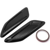 Resim Araba Motor Kaputu Dekoratif Havalandırma Çıkışı, Plastik/karbon Fiber, Sıkıcı Gerektirmeden Kolay Kurulum 