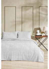 Resim Özdilek Modern Line Çift Kişilik Battaniye Seti 220x240 -piramit Gri 