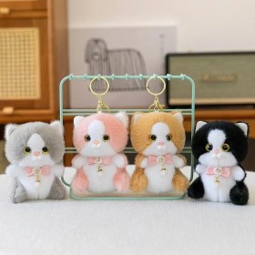 Resim Dzjjna Yeni 1 Adet Iyi Şanslar Karikatür Peluş Oyuncak Bebek Anahtarlık Sevimli Bebek Anahtar Küçük Kolye (Yurt Dışından) 