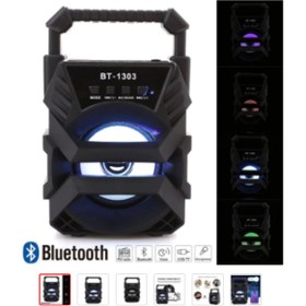 Resim Bt-1301 Portatif Müzik Kutusu Bluetoth Usb Fm Radyo Bataryalı 