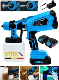 Resim Staxx ABT990 99 Wh Çift Akülü Sprey Dezenfektan Boya Tabancası 