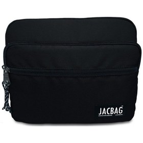 Resim Jacbag Siyah Üç Bölmeli Tablet Ve Telefon Çantası/kılıfı - Kadın/erkek Tablet Kılıfı 