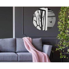 Resim Hakel 1mm Yapışkanlı Yuvarlak Ayna Pleksi Daire Kesim Pleksi Ayna 10cm 