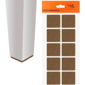 Resim Nzb Masa Sandalye Parke Zemin Koruyucu Keçe Yapışkanlı 40X40 mm (10'lu Paket) 