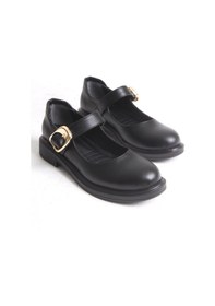 Resim Riva Kadın Üstten Tek Bant Loafer A019-k502 Siyah 