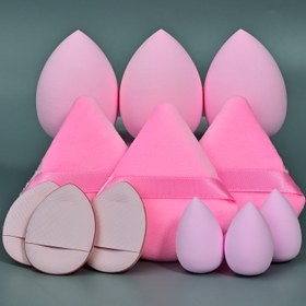 Resim 12 adet Purezza PU Makyaj Süngeri Seti, Hipoalerjenik, Latekssiz, Tüm Cilt Tipleri İçin, 3 Gevşek Puf, 3 Mini Parmak Pufu, 3 Güzellik Yumurtası, 3 Mini Güzellik Yumurtası, Kokusuz 