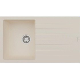 Resim Real Stone P004 Troya 86 Granit Mutfak Eviyesi Krem 86 x 50 CM 