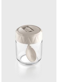 Resim Renga Lexa 210 Ml Kaşıklı Cam Baharatlık 161019 Bej Bej 