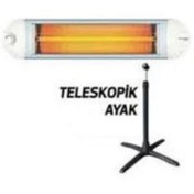 Resim Awox White Ecotec Infrared Isıtıcı Elektrikli Soba + Isıtıcı Ayak 