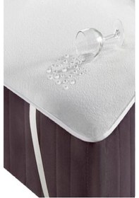 Resim Evony Çift Kişilik Sıvı Geçirmez Alez 150x200 Cm Pamuklu Yatak Koruyucu Alez Beyaz 