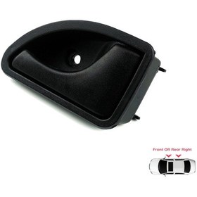 Resim Renault Kangoo Twingo Mk1 için İç Sağ Kapı Kolu Siyah 7700309314 N11.14901 