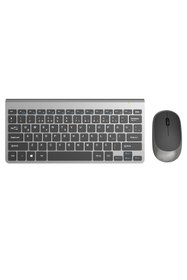 Resim IZOLY KM9500 KABLOSUZ Q- KLAVYE MOUSE SET SİYAH-GÜMÜŞ 