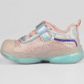 Resim Vicco Pety Ortopedik Kız Bebek Pudra Işıklı Rahat Sneaker Pudra 