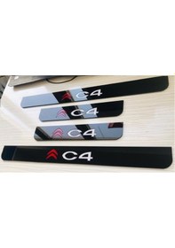 Resim Citroen C4 Pleksi Kapı Eşiği Takımı Plakalık (4 Parça) 548332112 