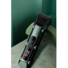 Resim OtoTech Tıraş Makinesi Dijital Göstergeli Turbo Motor Paslanmaz Çelik 