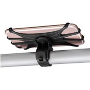 Resim Geeksen Bisiklet Telefon Tutucu - Evrensel Gps Ve Telefon Kılıfı, Silikon Kavisli Tutma Siyah 