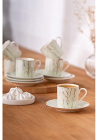 Resim Emsan Crystal 6 Kişilik Kahve Fincan Takımı 80 Ml 