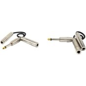 Resim Nanlly 2x 1/4 '' 6.35MM Mono Fiş /erkek Ila Çift 1/4 '' 6.35MM Jak /dişi Ayırıcı (Yurt Dışından) 